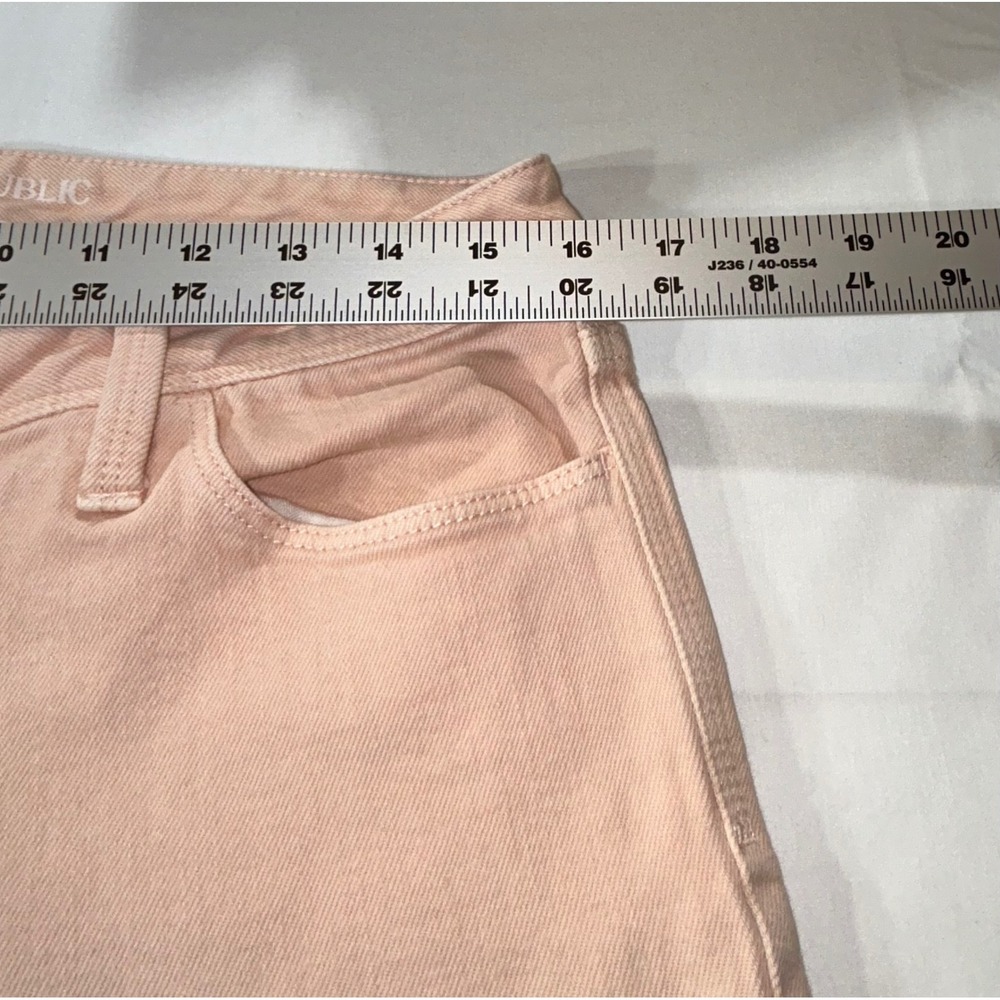 Banana Republic Womens 29 Pink Straight Leg Jeans Stretch Denim Pants